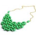 New Women Alloy Resin Bubble Fashion Bib Necklace （not process order until 22nd Fed 2013）