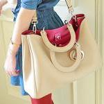 Vintage Bag Pu Handbag Mes..