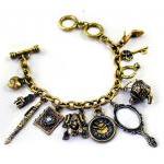 Vintage Gold Royal Charms Bracelet