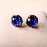 The retro star time earrings