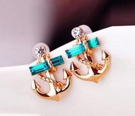 Anchor temptation earrings