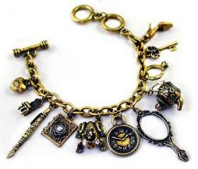 Vintage Gold Royal Charms Bracelet