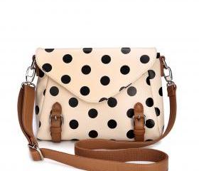 Retro Cute Polka Dot Messenger Bag Shoulder Bag