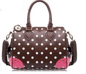 Wave point shoulder bag handbag